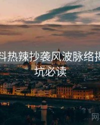 吃瓜爆料热辣抄袭风波脉络揭秘，避坑必读