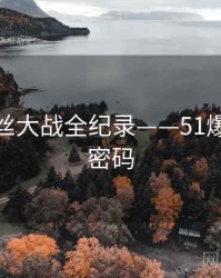 权威粉丝大战全纪录——51爆料流量密码