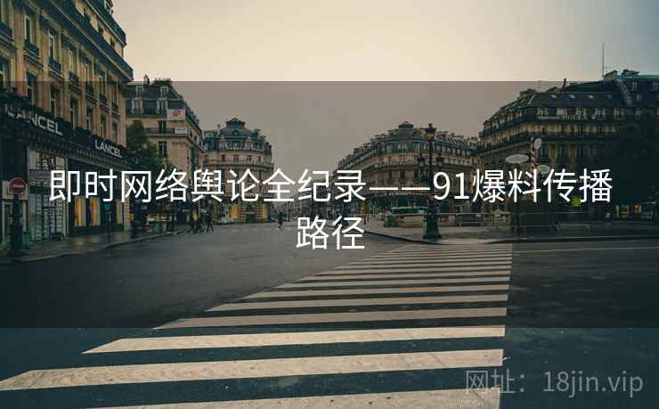 即时网络舆论全纪录——91爆料传播路径