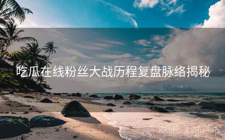 吃瓜在线粉丝大战历程复盘脉络揭秘