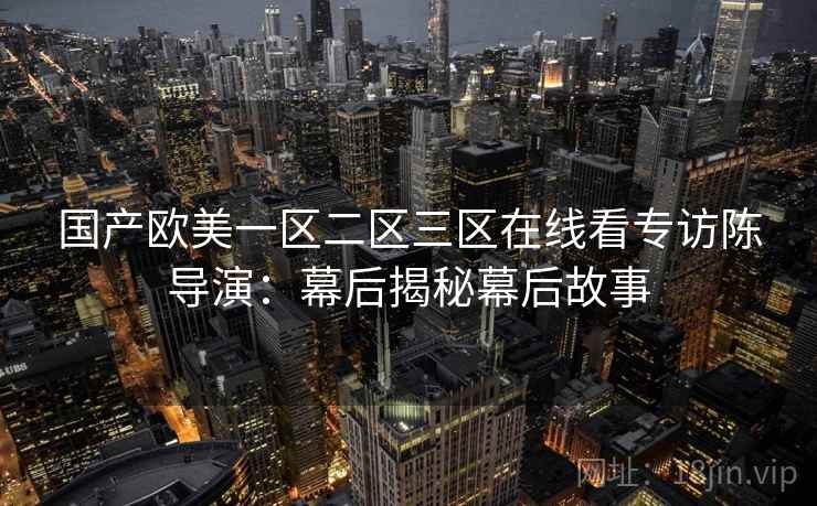 国产欧美一区二区三区在线看专访陈导演：幕后揭秘幕后故事
