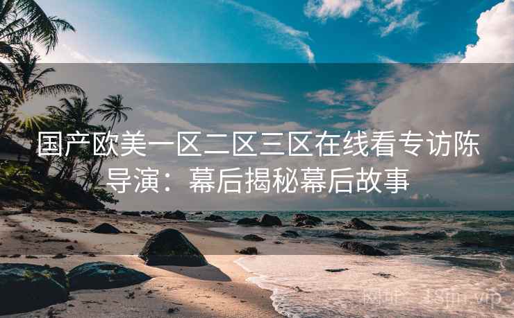 国产欧美一区二区三区在线看专访陈导演：幕后揭秘幕后故事