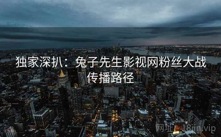 独家深扒：兔子先生影视网粉丝大战传播路径