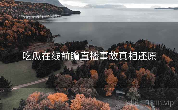 吃瓜在线前瞻直播事故真相还原